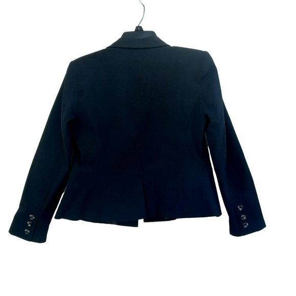 Sz 4P Women's Covington Petite Essentials Lined Blazer Jacket black - Picture 2 of 6